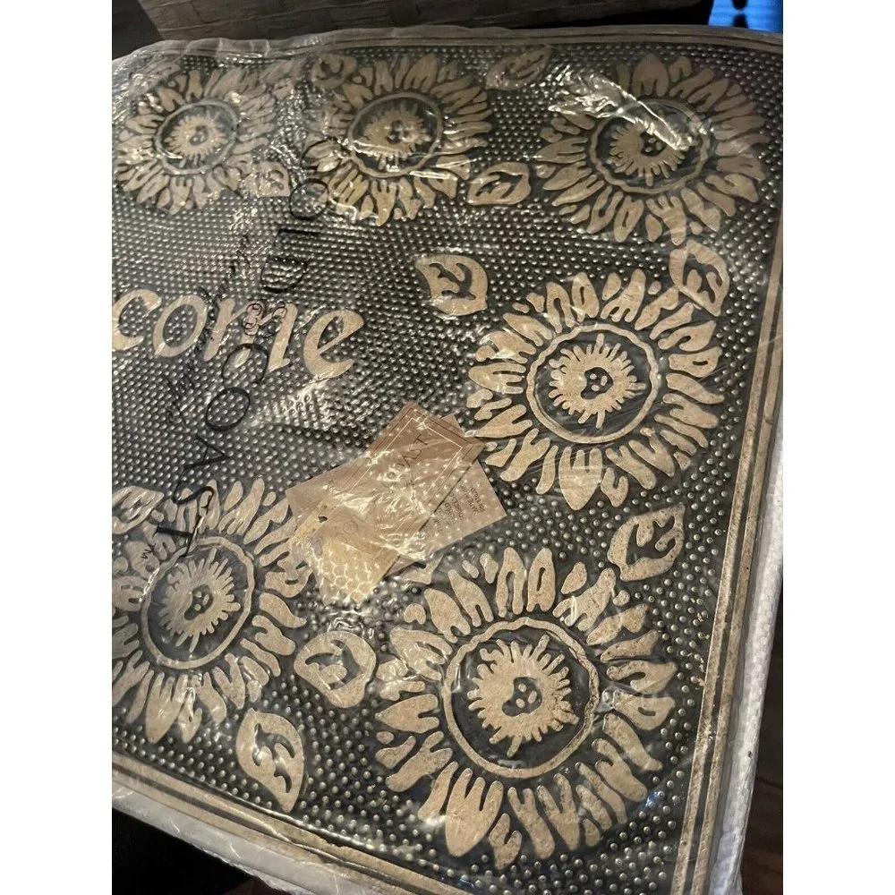 Goldcoast Sunflower Rubber Welcome Mats (Set Of 2) 26